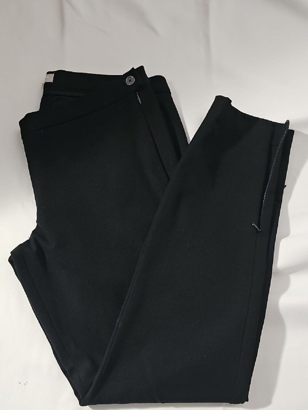 Banana Republic Black Ankle Zip Cropped Pants